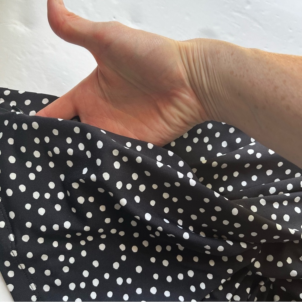 TITLE NINE Black and White Polka Dot Diamalete Mini Dress Size XS - Picture 8 of 9